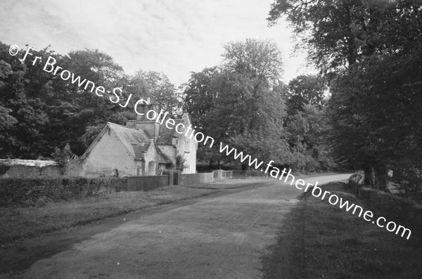 VANISHED SPLENDOUR RUINED GATE & GATE LODGE NEAR THE COMMONS ON THE MOUNTMELLICK ROAD